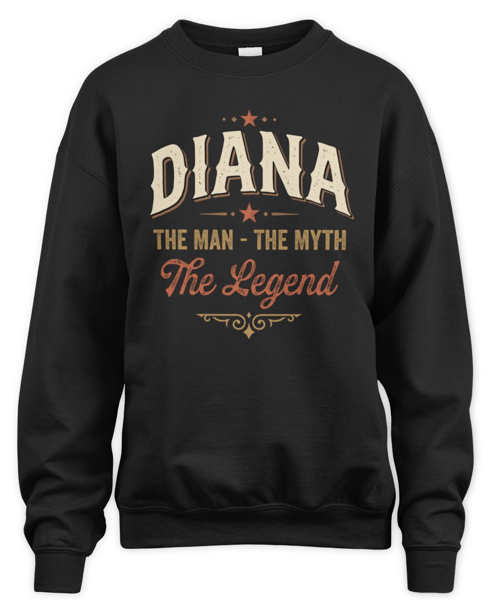 I'm Name I'm Not Rude I Just Have The Balls Funny T-Shirt DIANA M1-77 / Unisex Sweatshirt / black