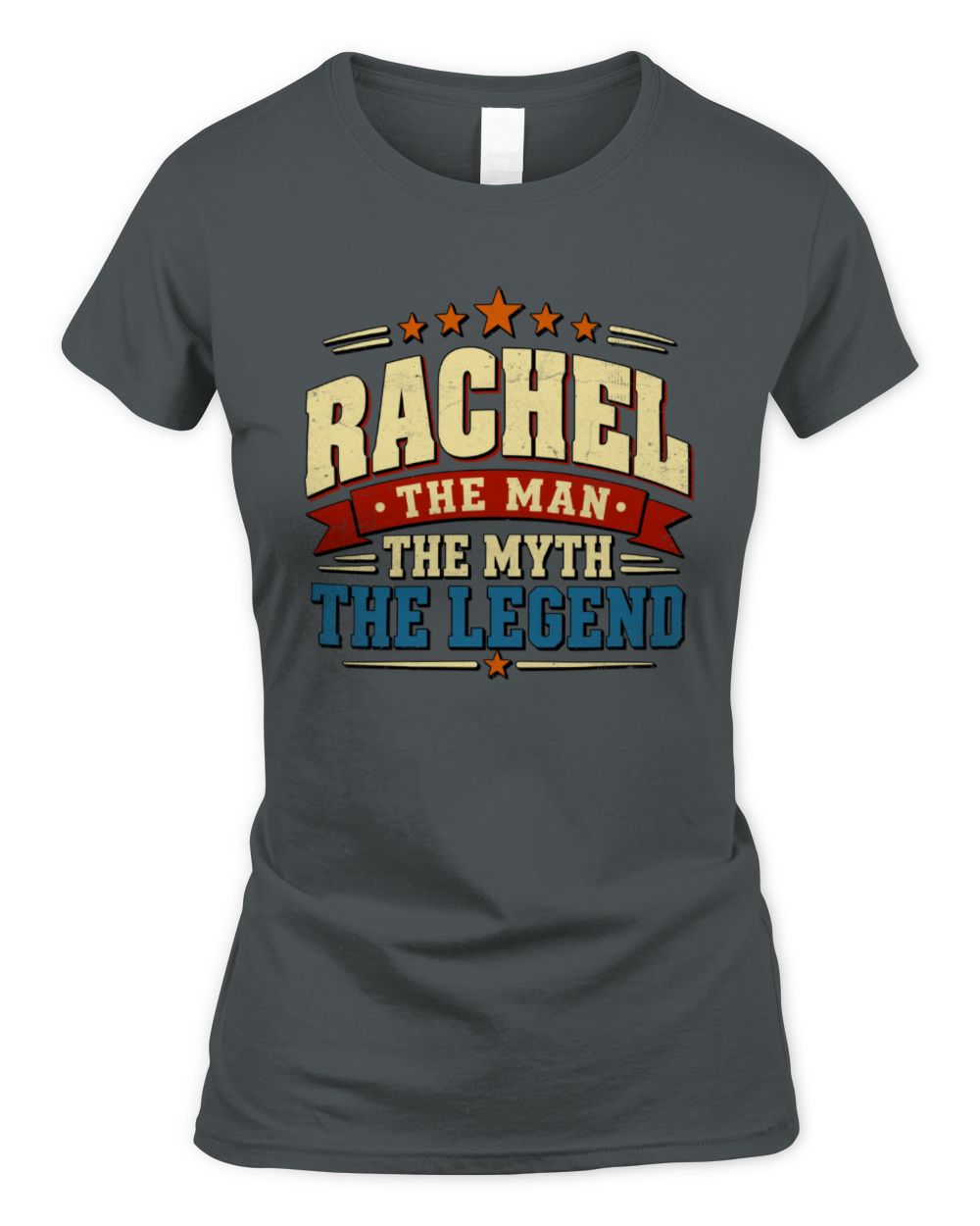 The Man The Myth The Legend Ribbon Vintage T-Shirt RACHEL M1-56 / Women's Standard T-Shirt / charcoal