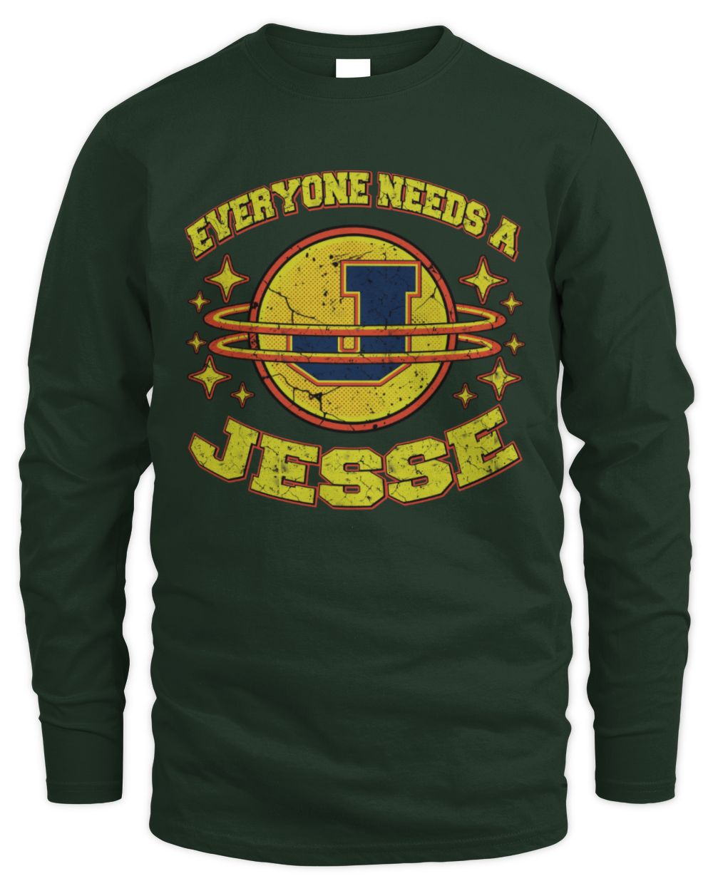 Everyone Needs a Your Name Shirt JESSE M1-76 / Men's Long Sleeved T-Shirt / forest green