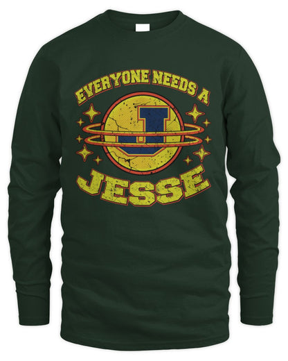 Everyone Needs a Your Name Shirt JESSE M1-76 / Men's Long Sleeved T-Shirt / forest green