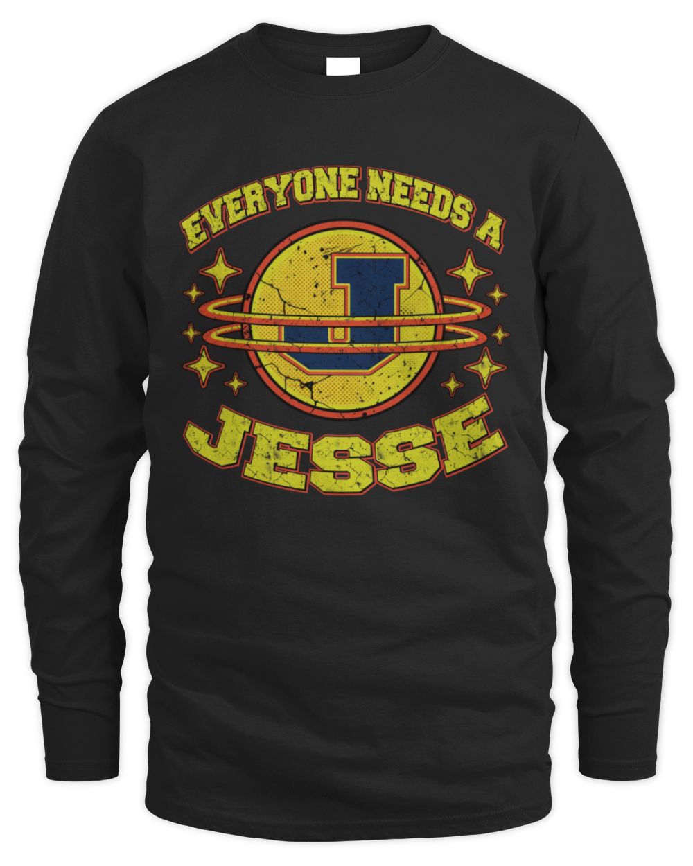 Everyone Needs a Your Name Shirt JESSE M1-76 / Men's Long Sleeved T-Shirt / black