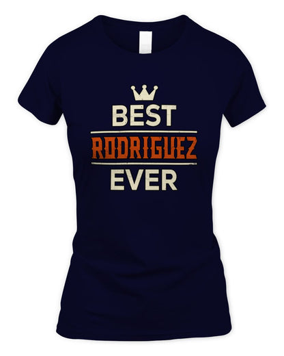 Best Your Name With Crown Shirt RODRIGUEZ M1-59 / Women's Standard T-Shirt / navy