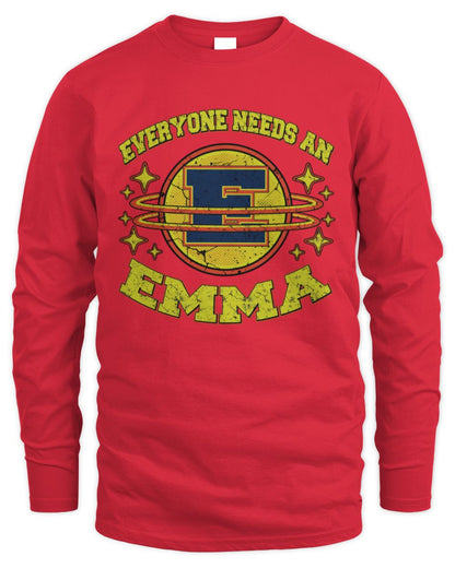 Everyone Needs a Your Name Shirt EMMA M1-76 / Men's Long Sleeved T-Shirt / red