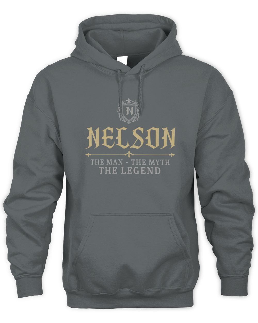 The Man The Myth The Legend Western Shirt NELSON M1-78 / Unisex Hoodie / charcoal