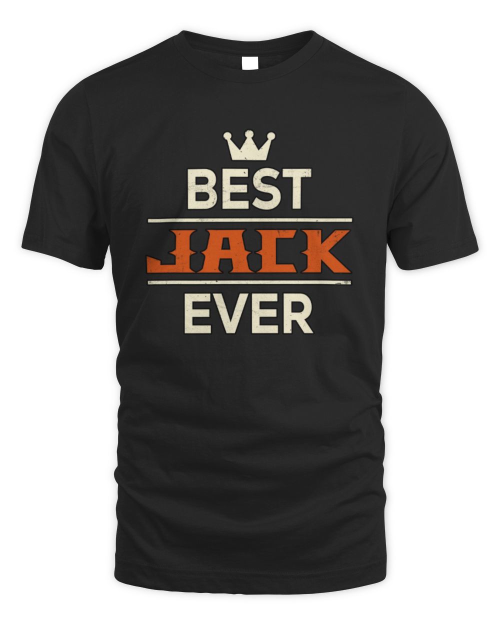 Best Your Name With Crown Shirt JACK M1-59 / Unisex Standard T-Shirt / black