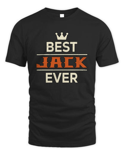 Best Your Name With Crown Shirt JACK M1-59 / Unisex Standard T-Shirt / black