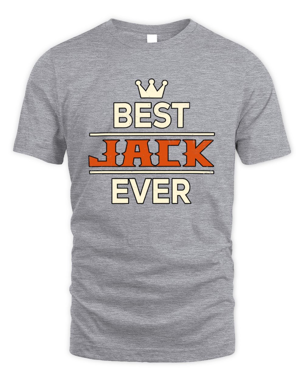 Best Your Name With Crown Shirt JACK M1-59 / Unisex Standard T-Shirt / sport grey