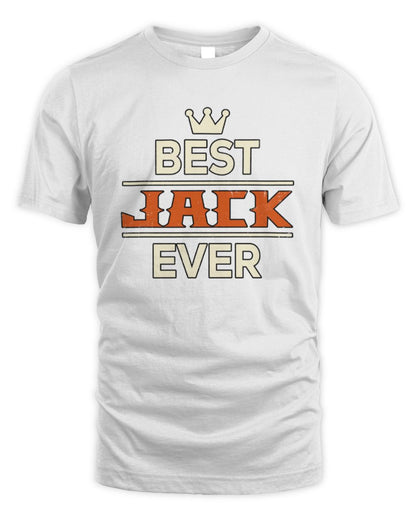 Best Your Name With Crown Shirt JACK M1-59 / Unisex Standard T-Shirt / white