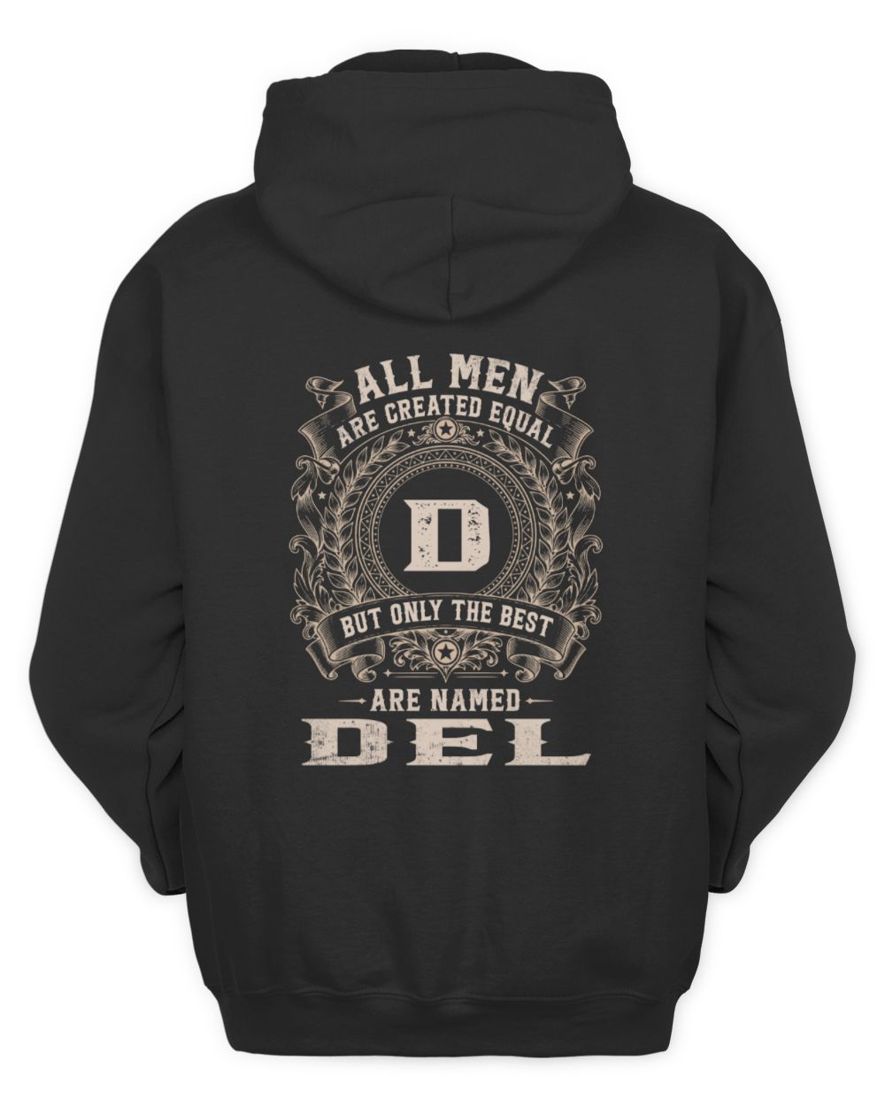 All Men Are Created Equal Cool Logo Shirt DEL M1-60 / Unisex Hoodie / black