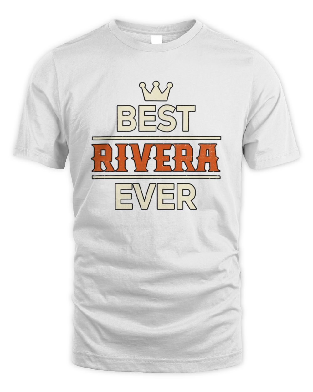 Best Your Name With Crown Shirt RIVERA M1-59 / Unisex Standard T-Shirt / white