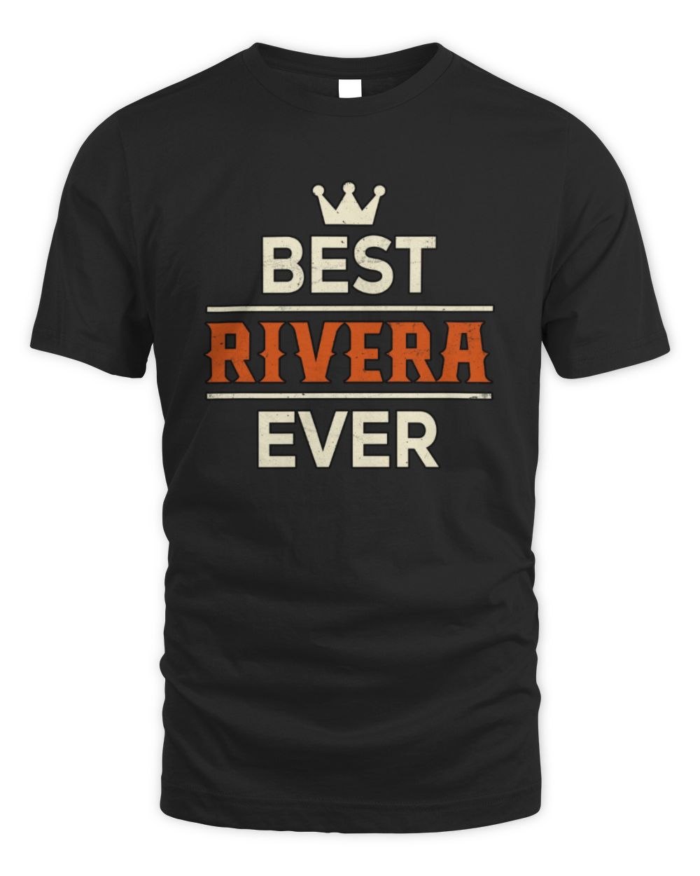 Best Your Name With Crown Shirt RIVERA M1-59 / Unisex Standard T-Shirt / black