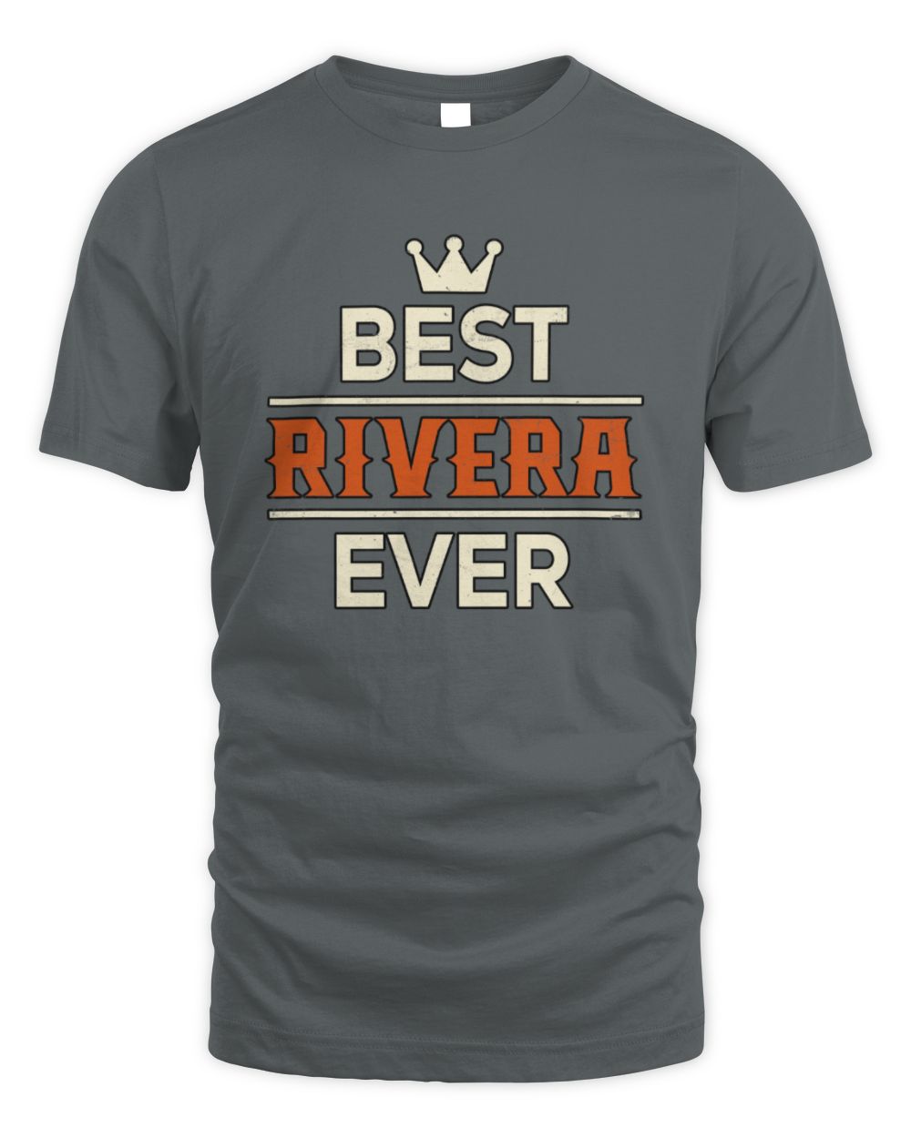 Best Your Name With Crown Shirt RIVERA M1-59 / Unisex Standard T-Shirt / charcoal