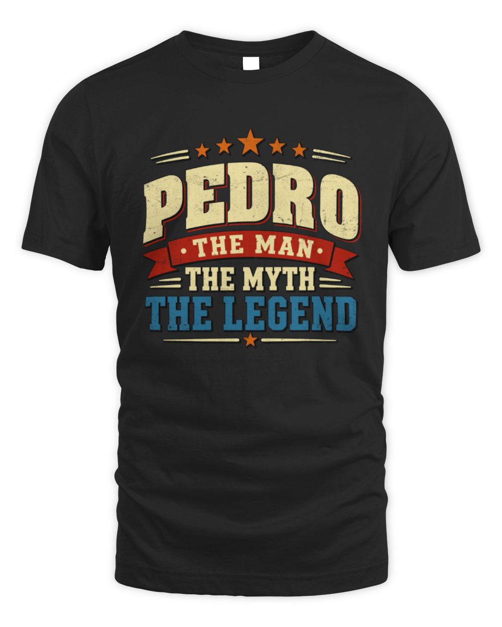 The Man The Myth The Legend Ribbon Vintage T-Shirt PEDRO M1-56 / Unisex Standard T-Shirt / black