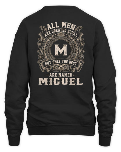 All Men Are Created Equal Cool Logo Shirt MIGUEL M1-60 / Unisex Sweatshirt / black