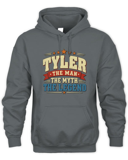 The Man The Myth The Legend Ribbon Vintage T-Shirt TYLER M1-56 / Unisex Hoodie / charcoal