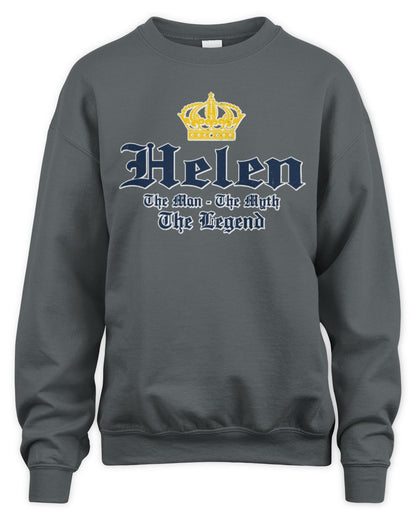 The Man The Myth The Legend Corona Beer T-Shirt HELEN M1-S83 / Unisex Sweatshirt / charcoal