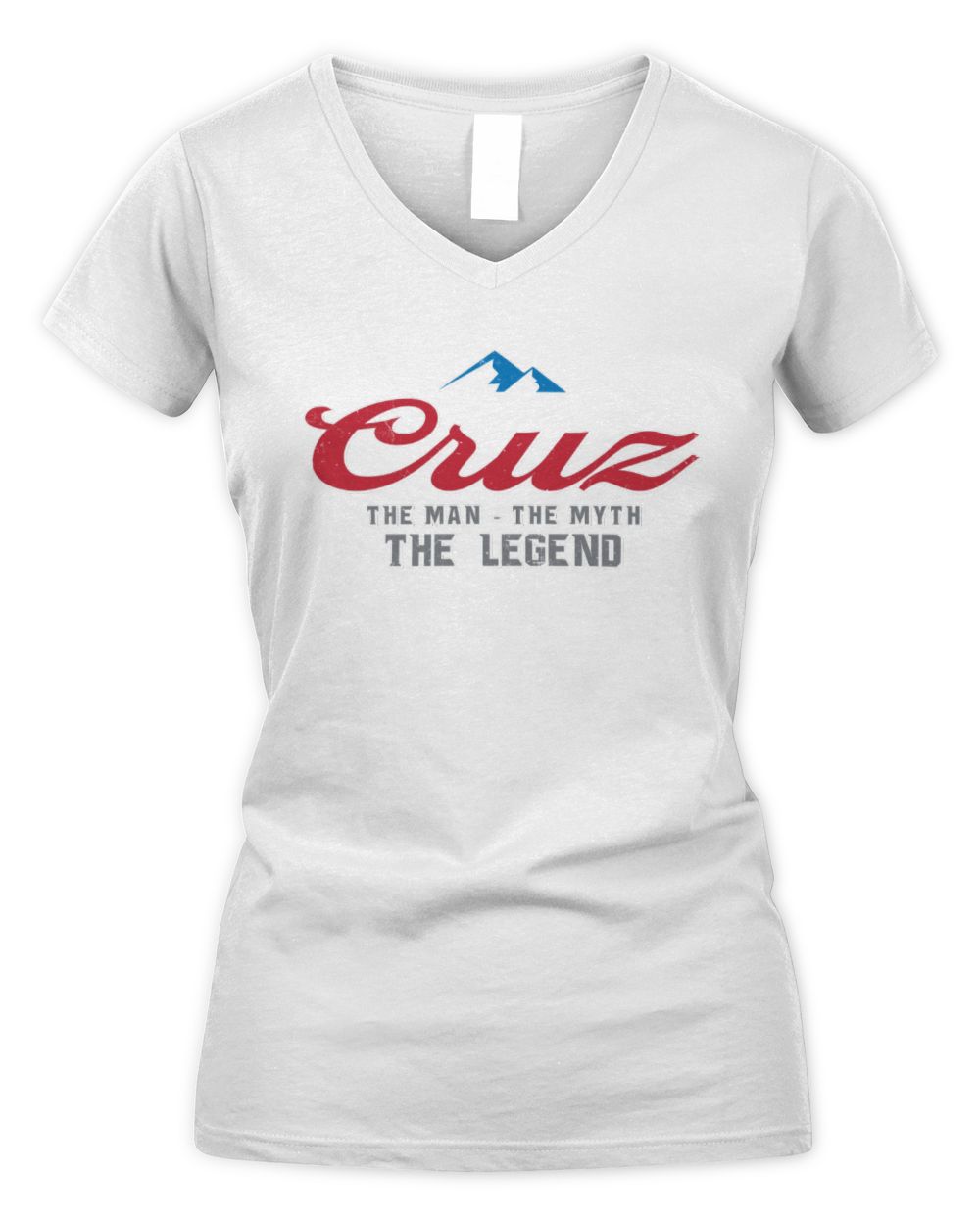 The Man The Myth The Legend Coors Light Beer T-Shirt CRUZ M1-S84 / Women's V-Neck T-Shirt / white