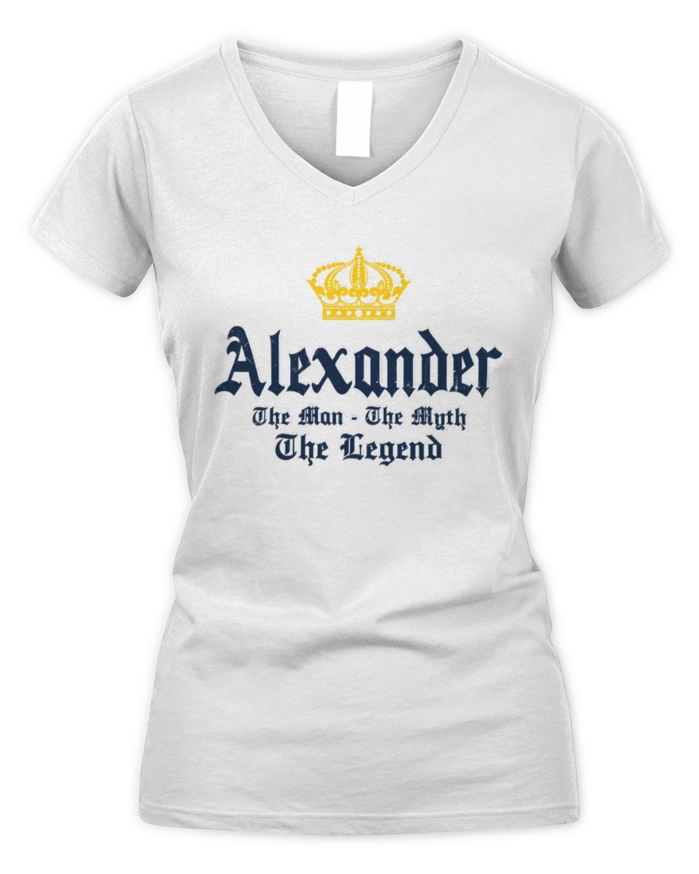 The Man The Myth The Legend Corona Beer T-Shirt ALEXANDER M1-S83 / Women's V-Neck T-Shirt / white