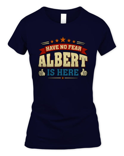 Have No Fear Your Name Is Here Cool Graphic T-Shirt ALBERT M1-71 / Women's Standard T-Shirt / navy