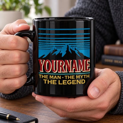 The Man The Myth The Legend Mountain Mug MG04