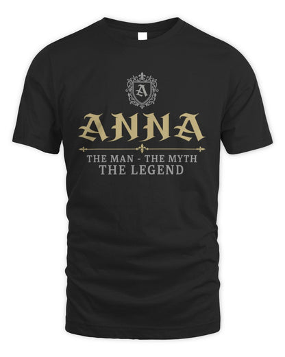 The Man The Myth The Legend Western Shirt ANNA M1-78 / Unisex Standard T-Shirt / black