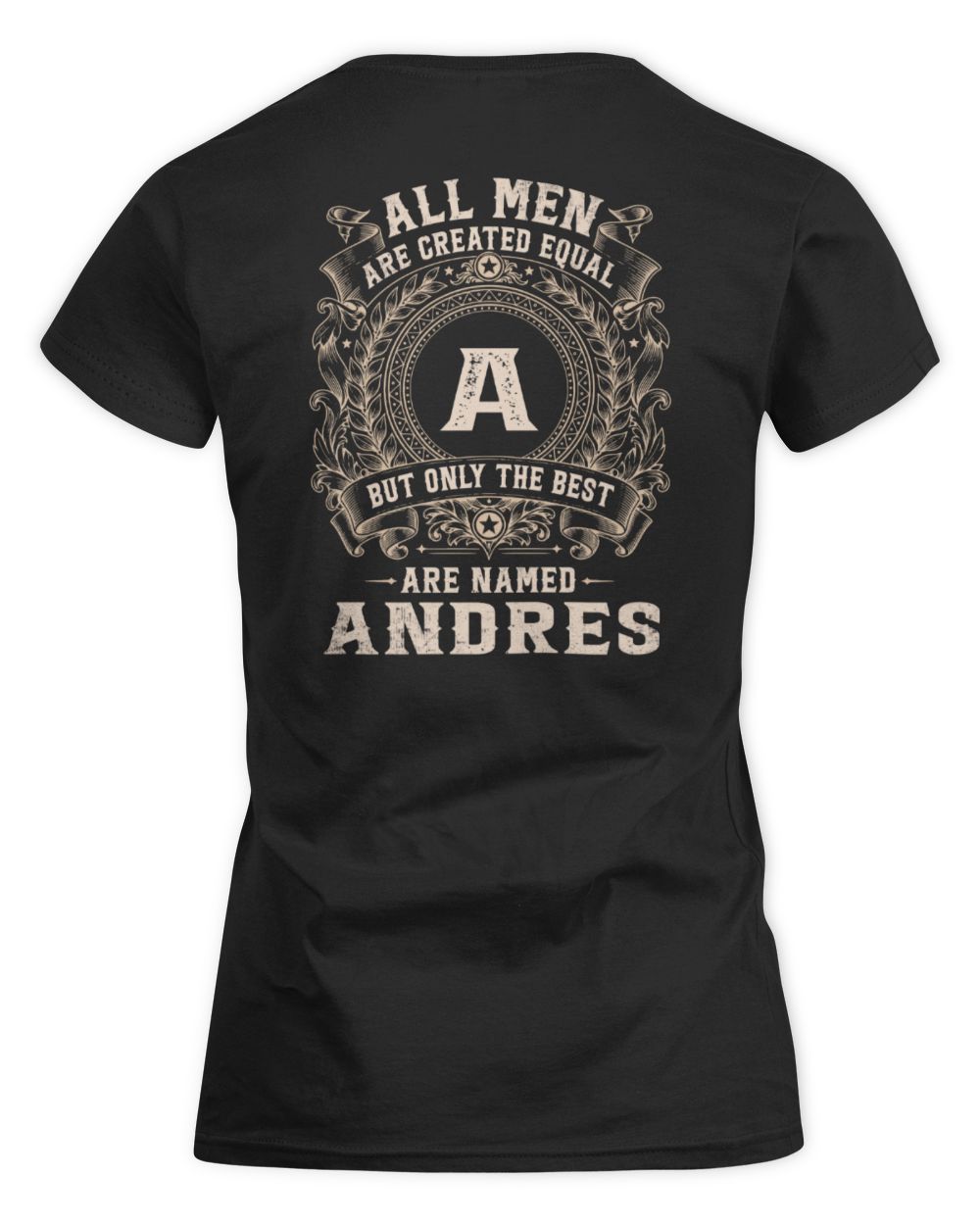 All Men Are Created Equal Cool Logo Shirt ANDRES M1-60 / Women's Standard T-Shirt / black