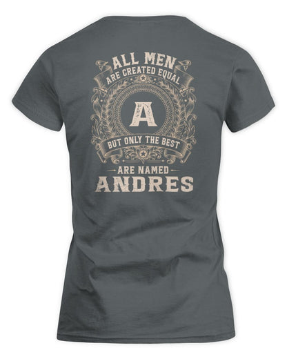 All Men Are Created Equal Cool Logo Shirt ANDRES M1-60 / Women's Standard T-Shirt / charcoal