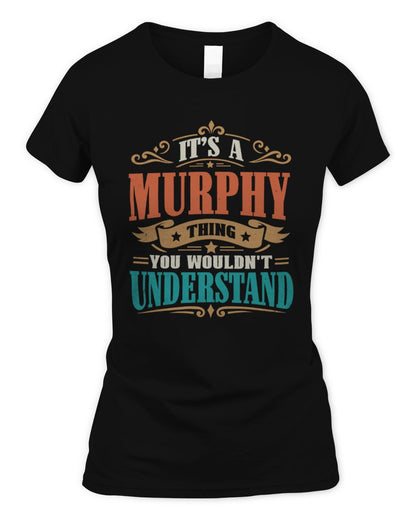 It’s a Name Thing Personalized Retro T-Shirt MURPHY M1-47 / Women's Standard T-Shirt / black
