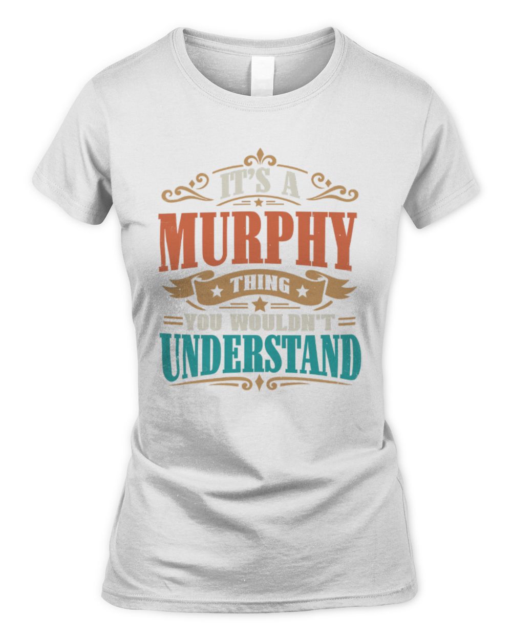 It’s a Name Thing Personalized Retro T-Shirt MURPHY M1-47 / Women's Standard T-Shirt / white