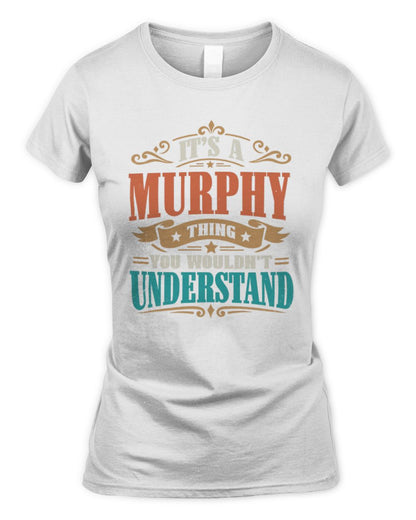 It’s a Name Thing Personalized Retro T-Shirt MURPHY M1-47 / Women's Standard T-Shirt / white