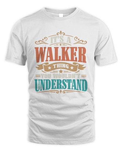 It’s a Name Thing Personalized Retro T-Shirt WALKER M1-47 / Unisex Standard T-Shirt / white