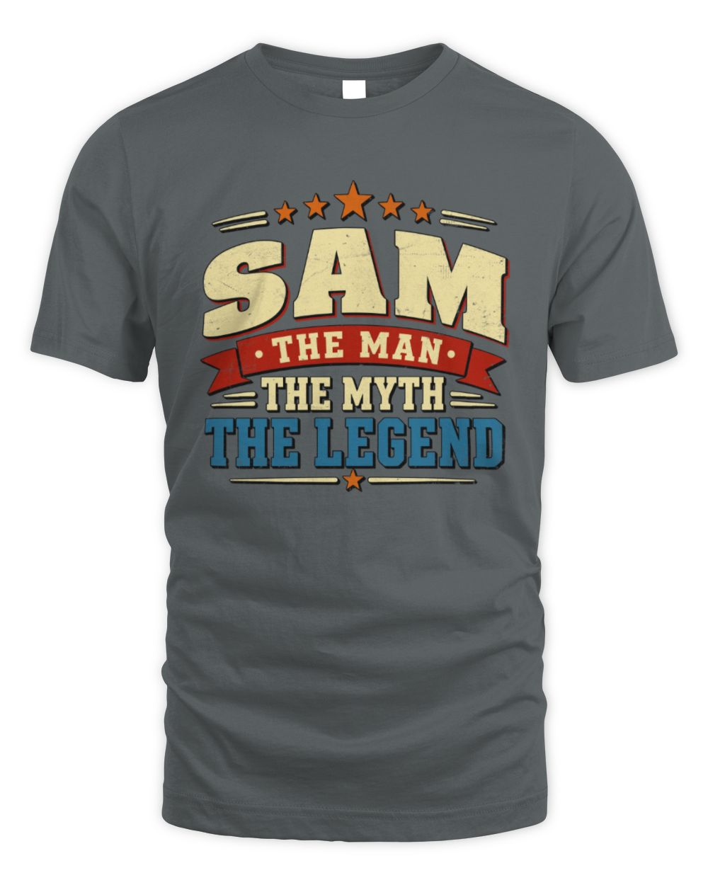 The Man The Myth The Legend Ribbon Vintage T-Shirt SAM M1-56 / Unisex Standard T-Shirt / charcoal