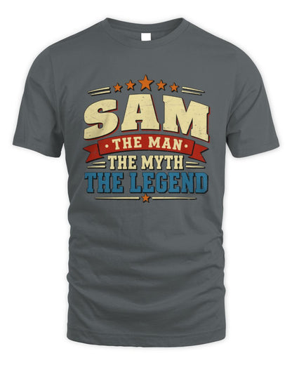 The Man The Myth The Legend Ribbon Vintage T-Shirt SAM M1-56 / Unisex Standard T-Shirt / charcoal