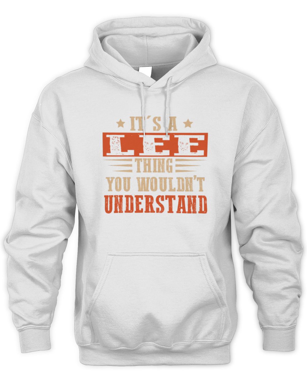 It's a Name Thing Personalized Funny Shirt LEE M1-51 / Unisex Hoodie / white
