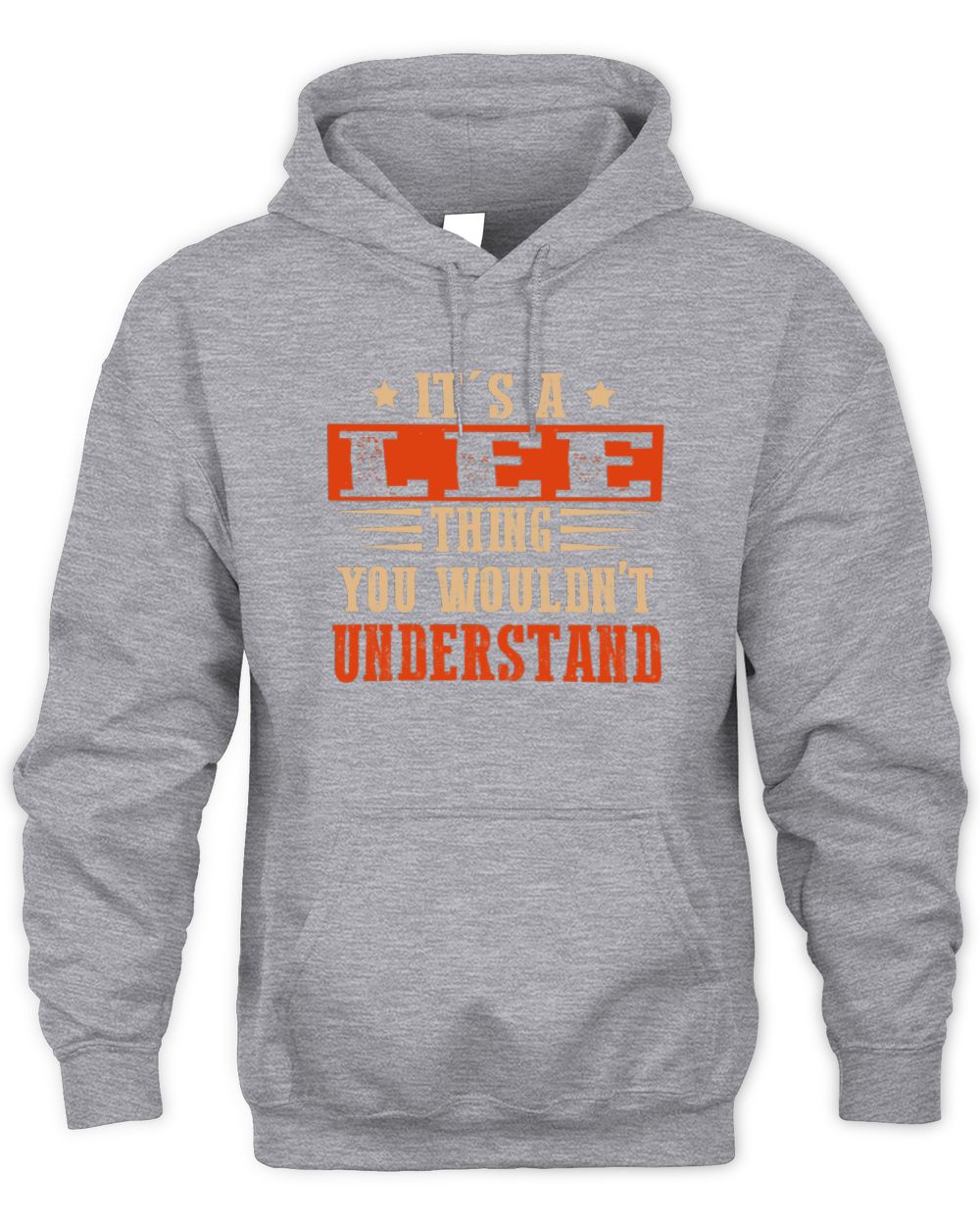 It's a Name Thing Personalized Funny Shirt LEE M1-51 / Unisex Hoodie / sport grey