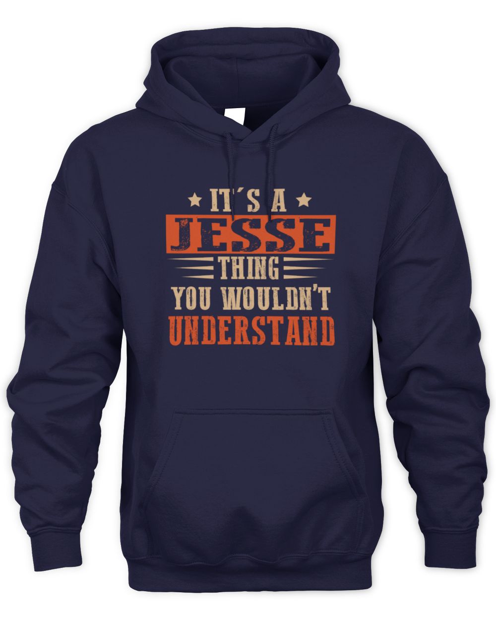 It's a Name Thing Personalized Funny Shirt JESSE M1-51 / Unisex Hoodie / navy