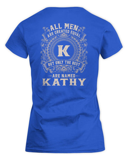 All Men Are Created Equal Cool Logo Shirt KATHY M1-60 / Women's Standard T-Shirt / royal