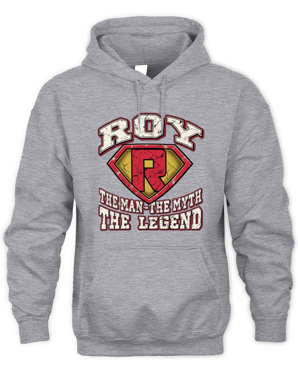 The Man The Myth The Legend Superman Graphic T-Shirt ROY M1-74 / Unisex Hoodie / sport grey