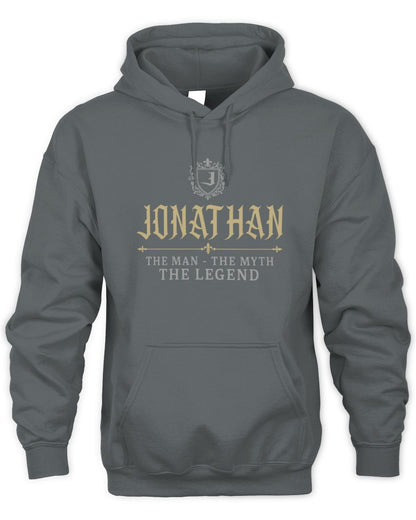 The Man The Myth The Legend Western Shirt JONATHAN M1-78 / Unisex Hoodie / charcoal