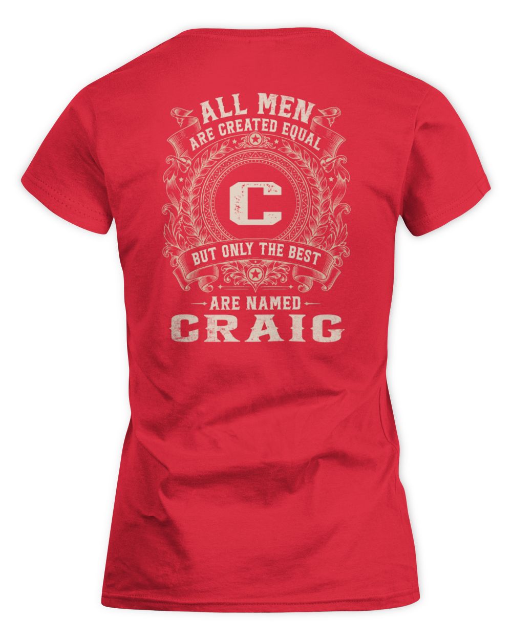 All Men Are Created Equal Cool Logo Shirt CRAIG M1-60 / Women's Standard T-Shirt / red