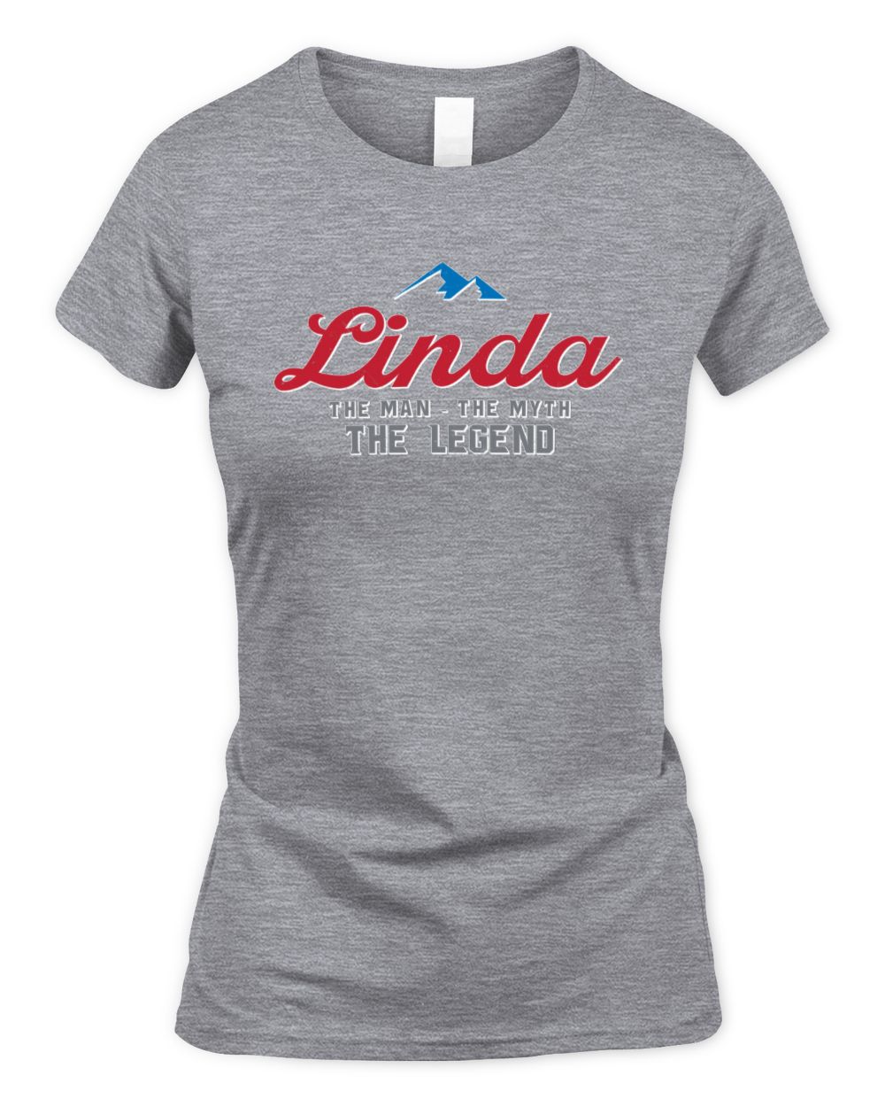 The Man The Myth The Legend Coors Light Beer T-Shirt LINDA M1-S84 / Women's Standard T-Shirt / sport grey