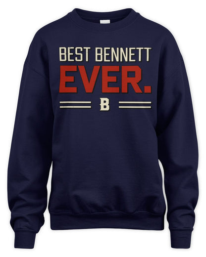 Best Your Name Ever Cool Shirt BENNETT M1-58 / Unisex Sweatshirt / navy