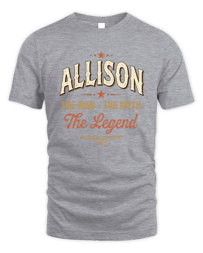 I'm Name I'm Not Rude I Just Have The Balls Funny T-Shirt ALLISON M1-77 / Unisex Standard T-Shirt / sport grey
