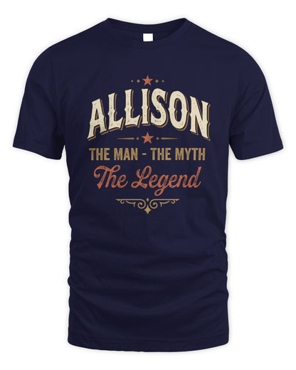 I'm Name I'm Not Rude I Just Have The Balls Funny T-Shirt ALLISON M1-77 / Unisex Standard T-Shirt / navy