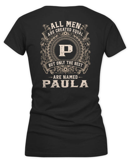 All Men Are Created Equal Cool Logo Shirt PAULA M1-60 / Women's V-Neck T-Shirt / black