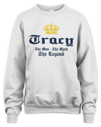 The Man The Myth The Legend Corona Beer T-Shirt TRACY M1-S83 / Unisex Sweatshirt / white