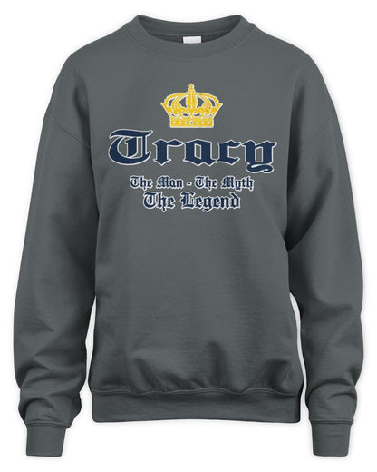 The Man The Myth The Legend Corona Beer T-Shirt TRACY M1-S83 / Unisex Sweatshirt / charcoal