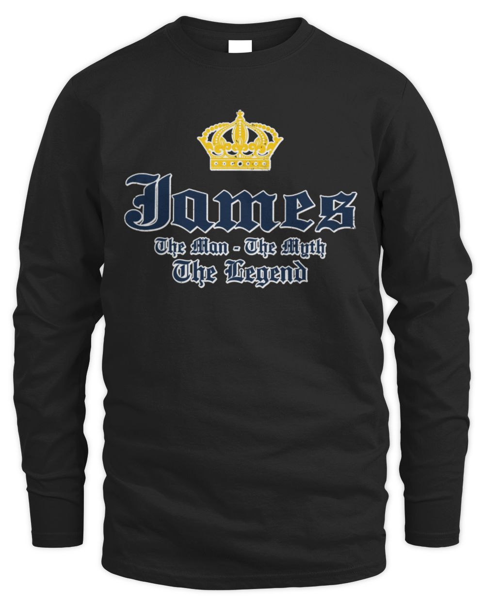 The Man The Myth The Legend Corona Beer T-Shirt JAMES M1-S83 / Men's Long Sleeved T-Shirt / black