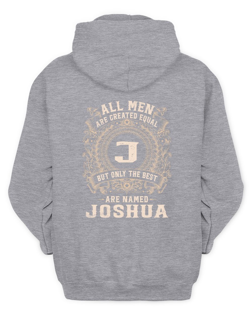 All Men Are Created Equal Cool Logo Shirt JOSHUA M1-60 / Unisex Hoodie / sport grey