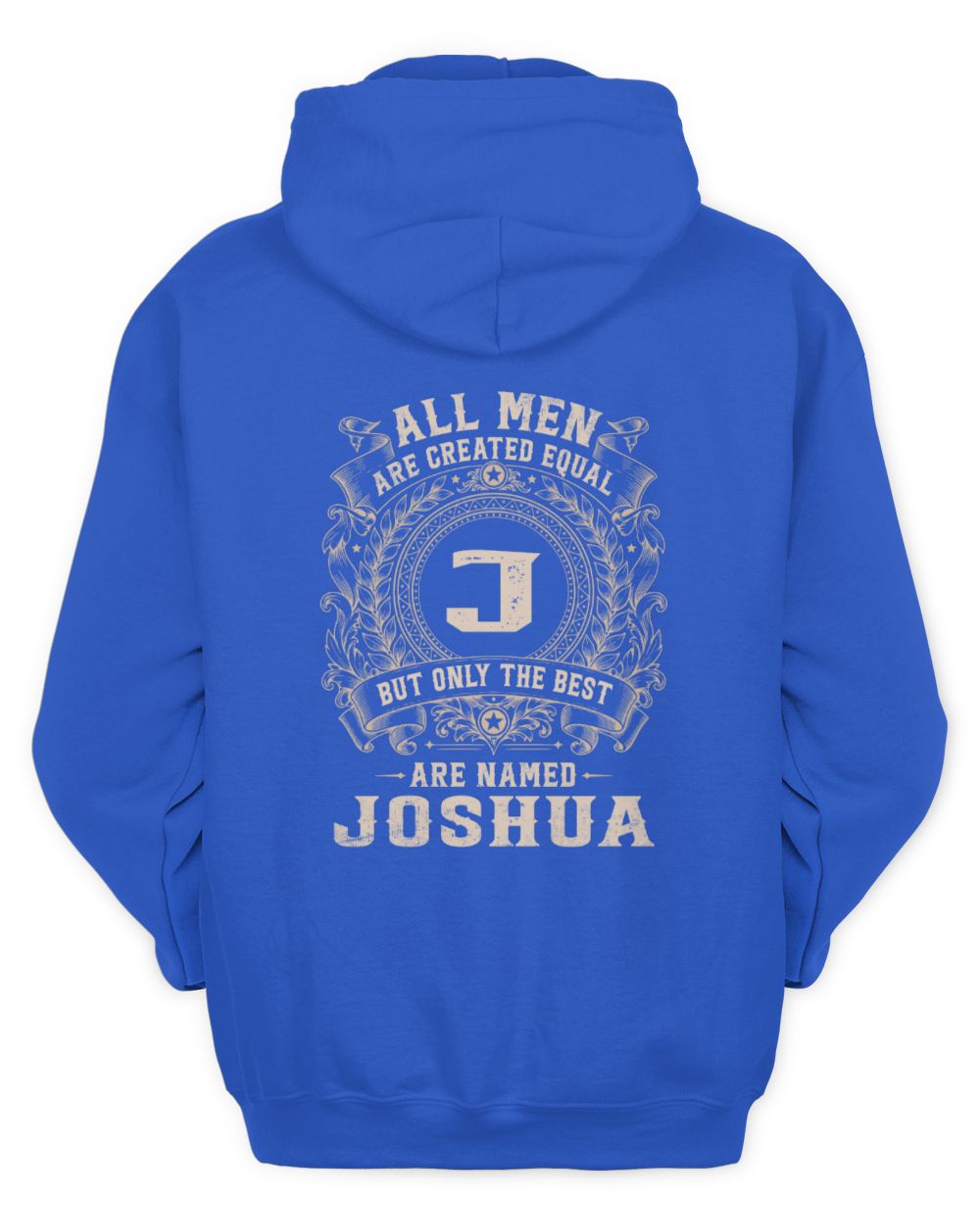 All Men Are Created Equal Cool Logo Shirt JOSHUA M1-60 / Unisex Hoodie / royal